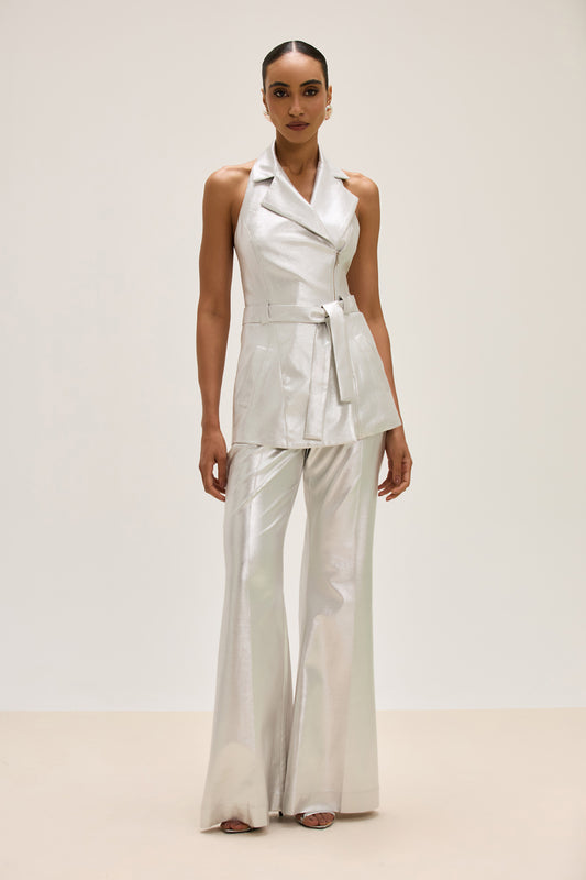 CALÇA MALHA SILVER PRATA