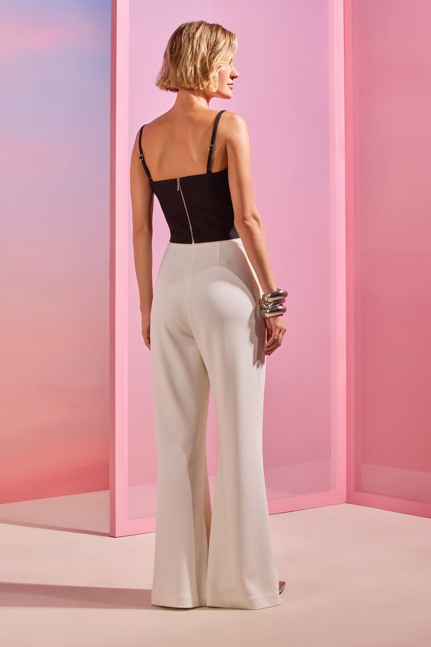 CALÇA CREPE ESSENTIALS  OFF WHITE