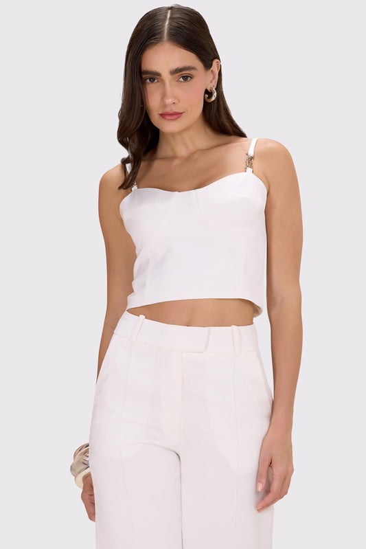 TOP CREPE ELENA OFF WHITE