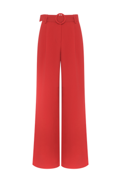CALÇA CREPE DHALIA VERMELHO
