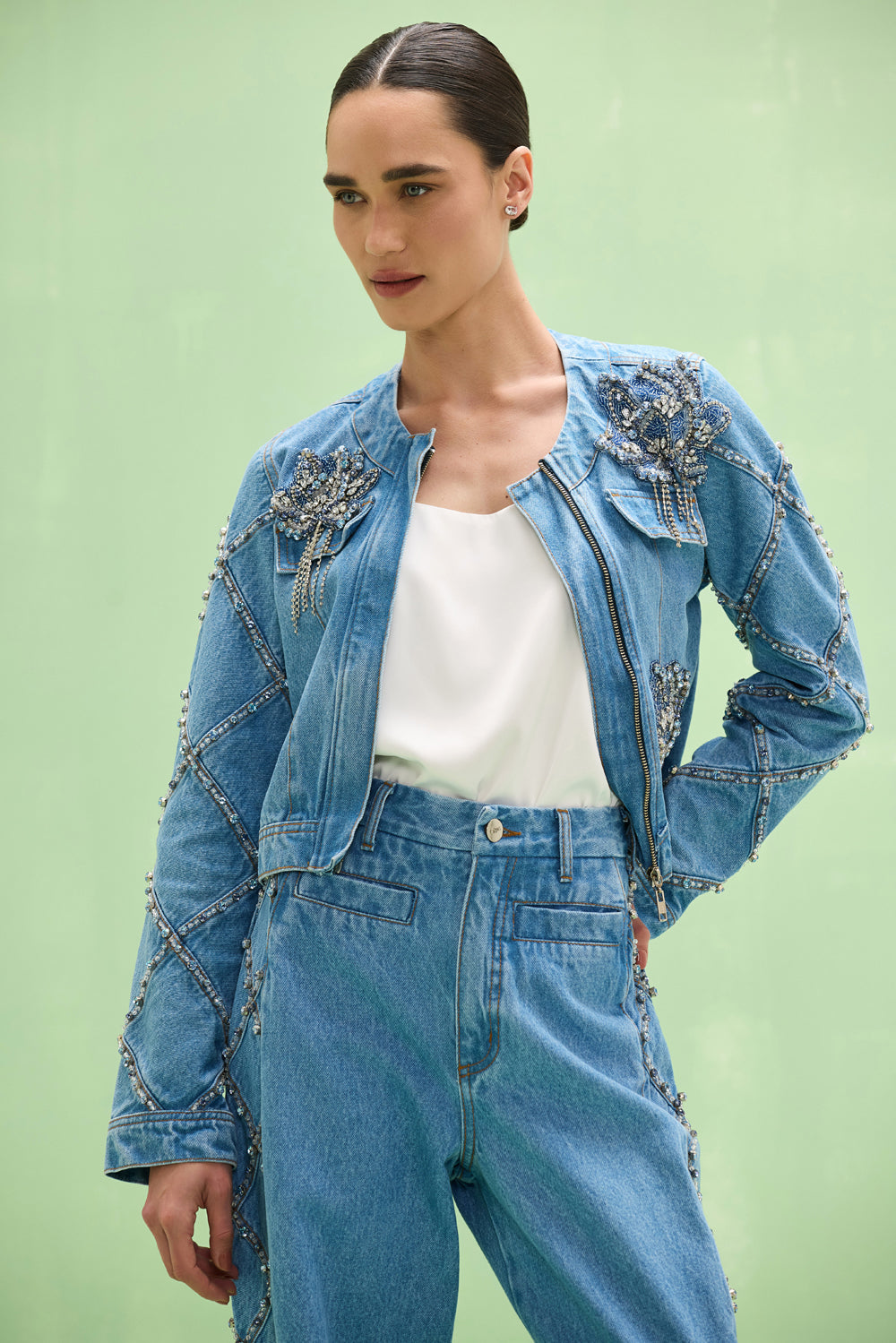 JAQUETA MARINA DENIM AZUL