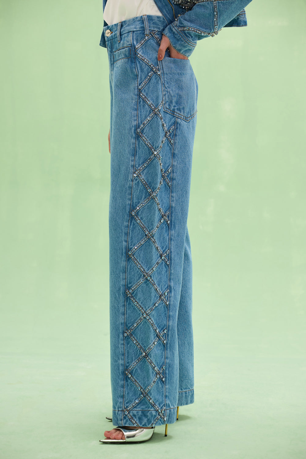 CALÇA MARINA DENIM AZUL