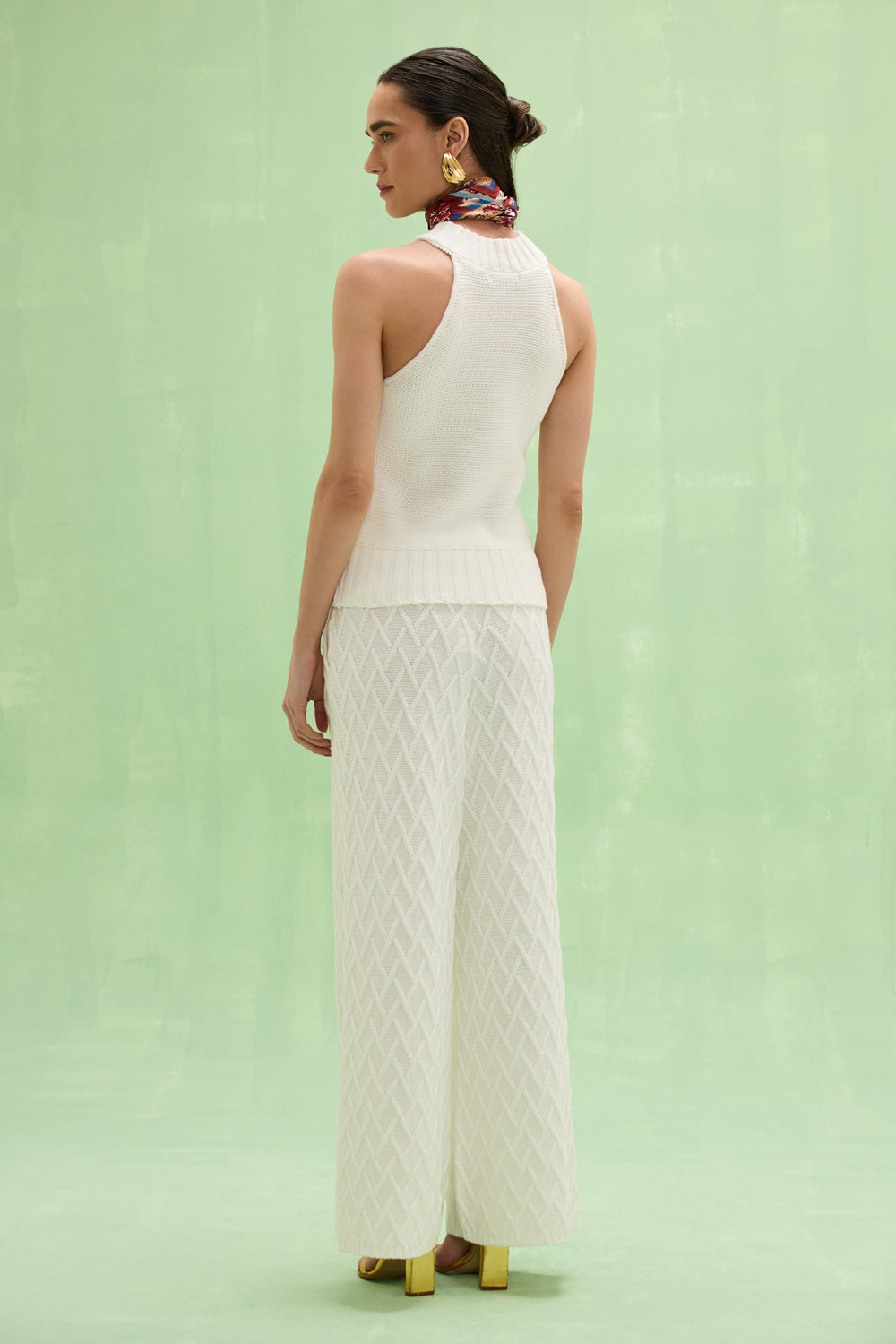TOP TRICOT CÉLIA OFF WHITE