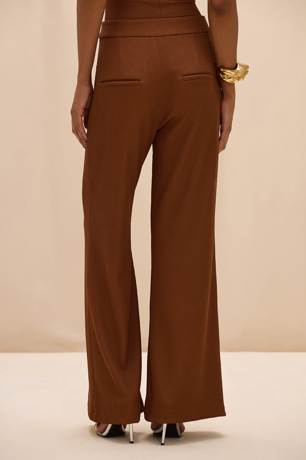 CALÇA MALHA CORA MARROM