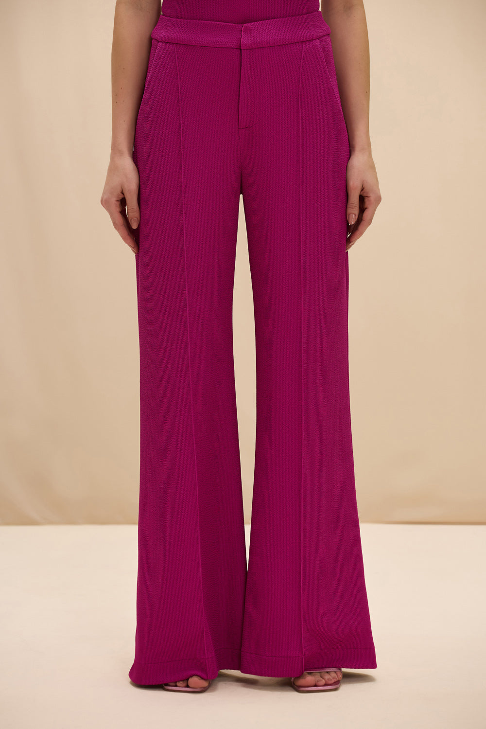 CALÇA MALHA CORA ROSA ESCURO