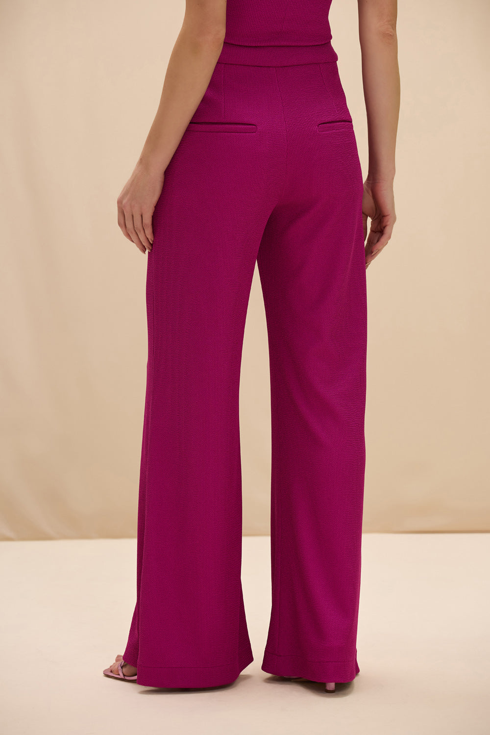 CALÇA MALHA CORA ROSA ESCURO