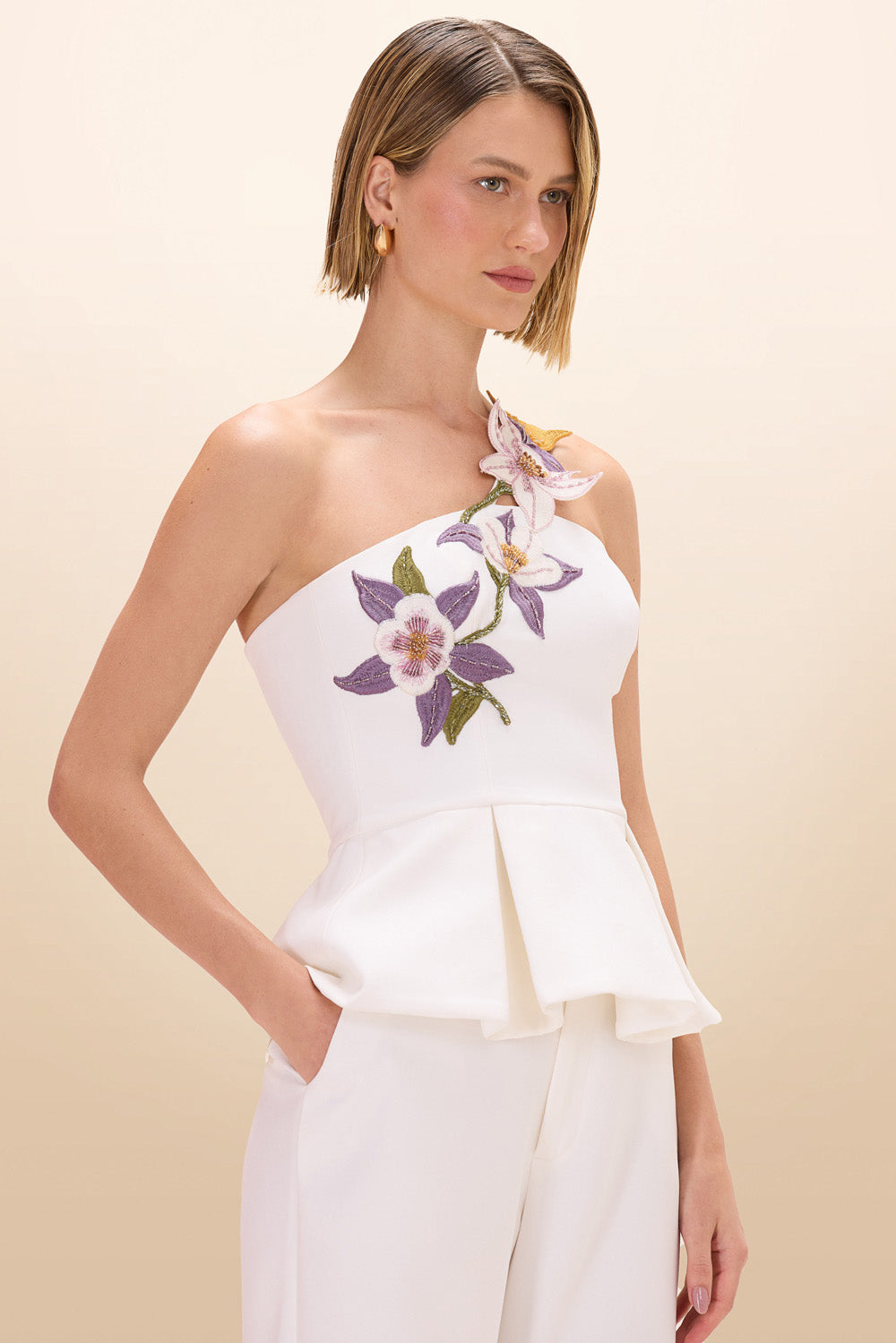 TOP CREPE NORMA OFF WHITE