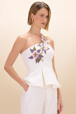 TOP CREPE NORMA OFF WHITE