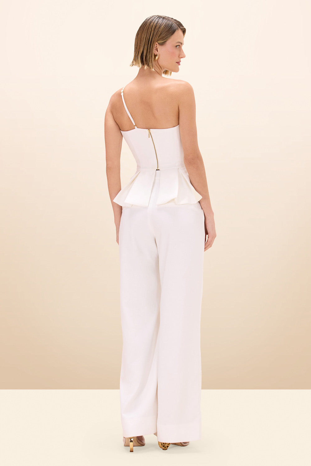 CALÇA CREPE NORMA OFF WHITE