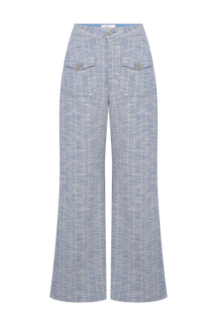 CALÇA TWEED MAVI AZUL