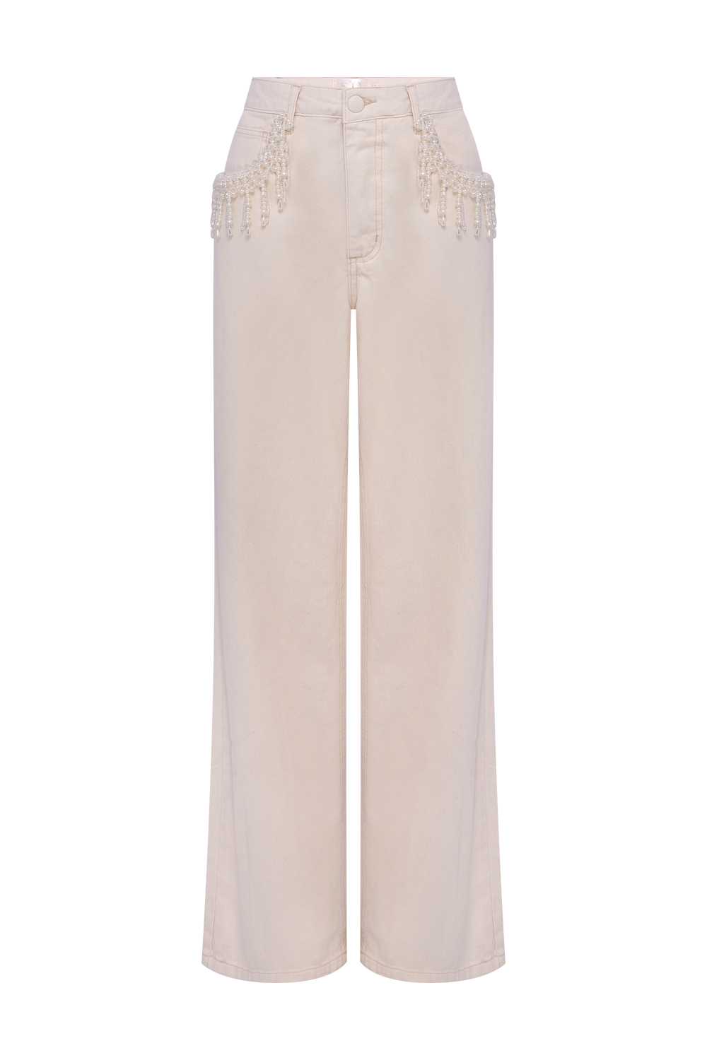 CALÇA ALINA DENIM OFF WHITE