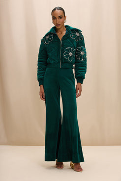 CALÇA VELVET HELENA VERDE