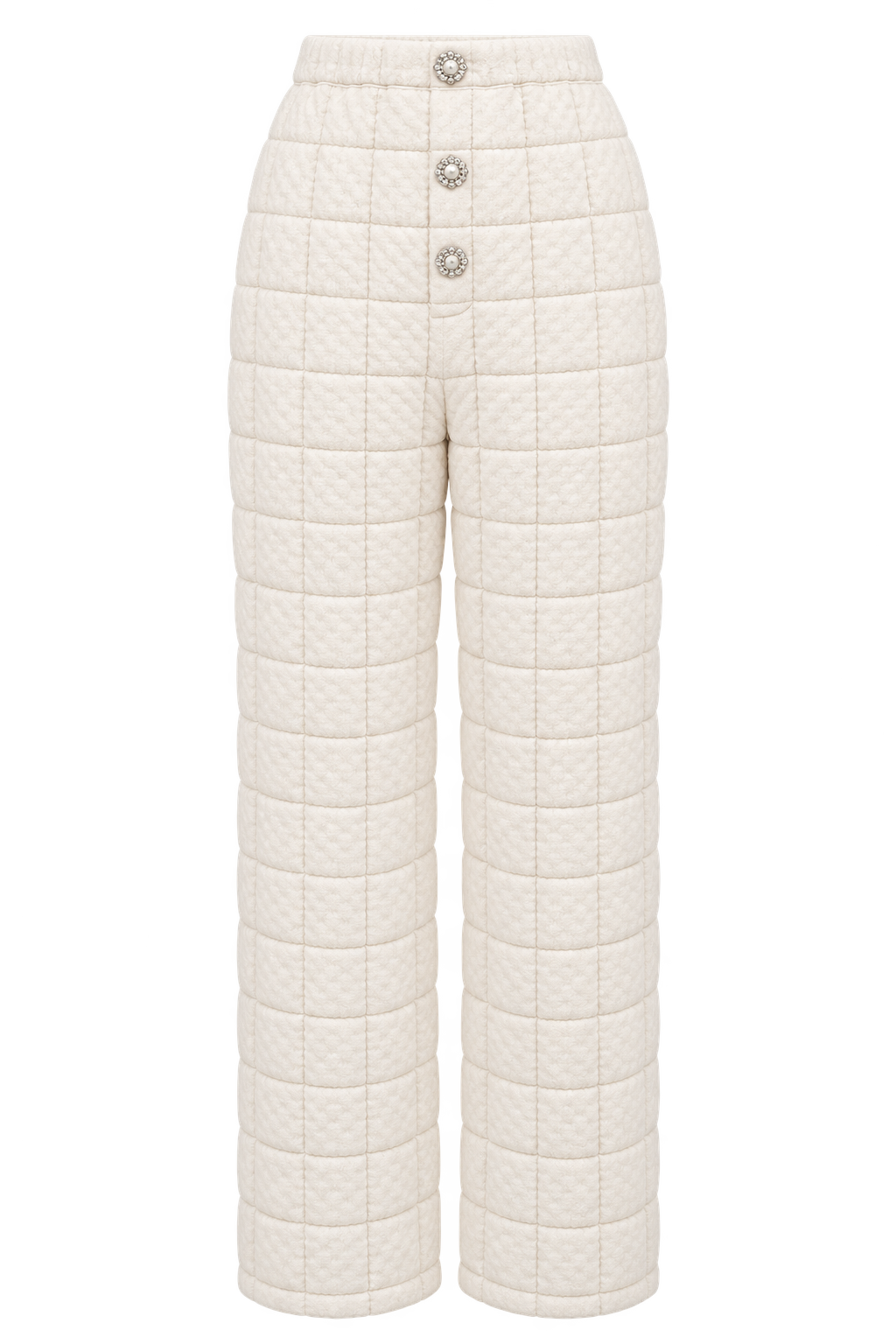 CALÇA MATELASSÊ CECÍLIA OFF WHITE
