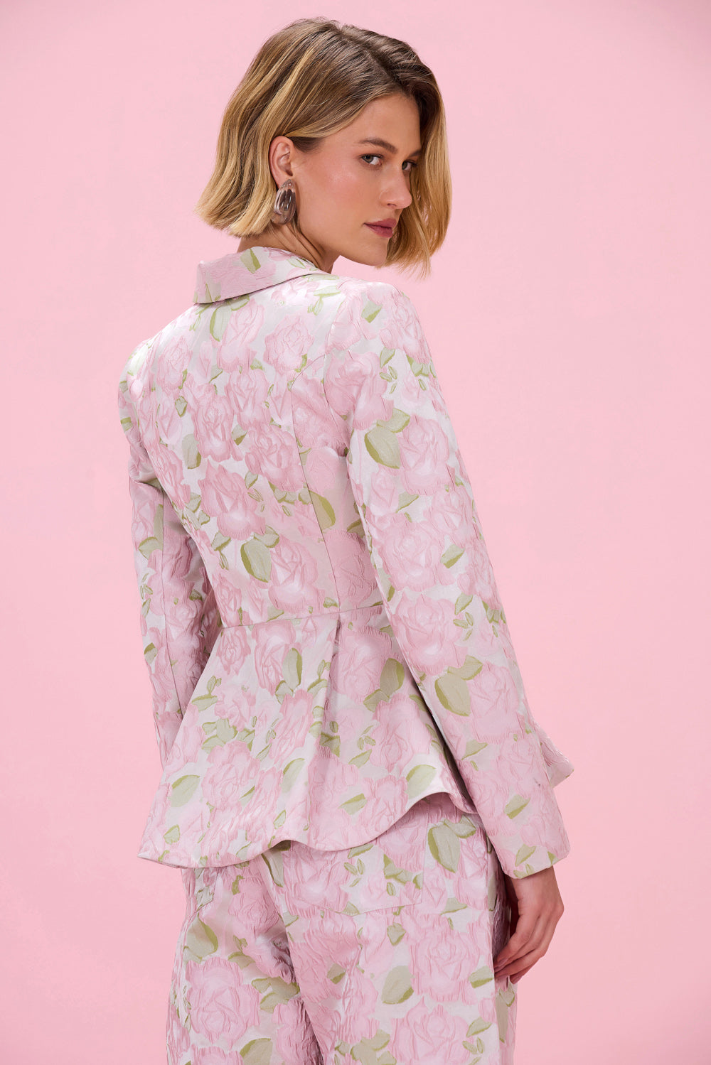 BLAZER GARDEN JACQUARD  ROSA