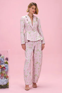 CALÇA GARDEN JACQUARD ROSA