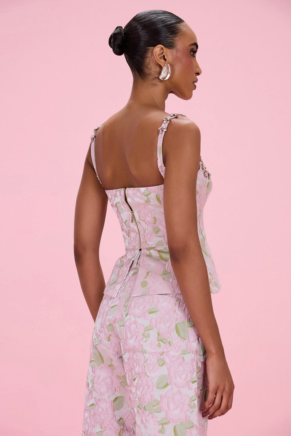 TOP GARDEN JACQUARD ROSA