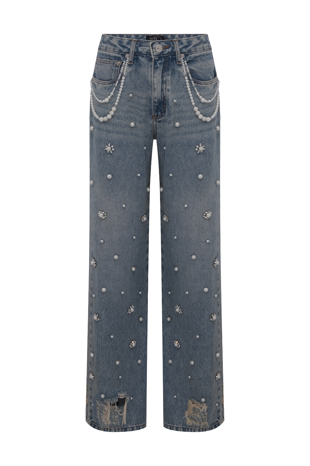 CALÇA CRYSTAL DENIM AZUL