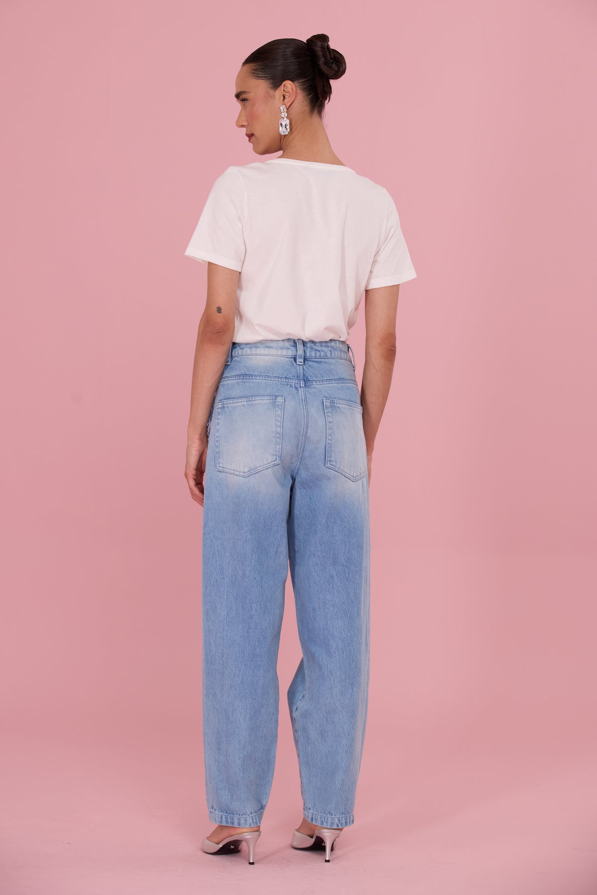CALÇA CRYSTAL DENIM AZUL
