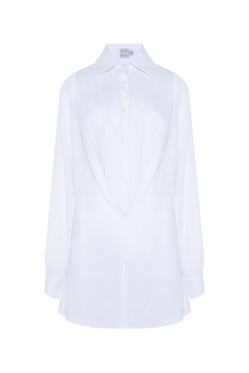 CAMISA LINEN INTENSE RUST OFF WHITE