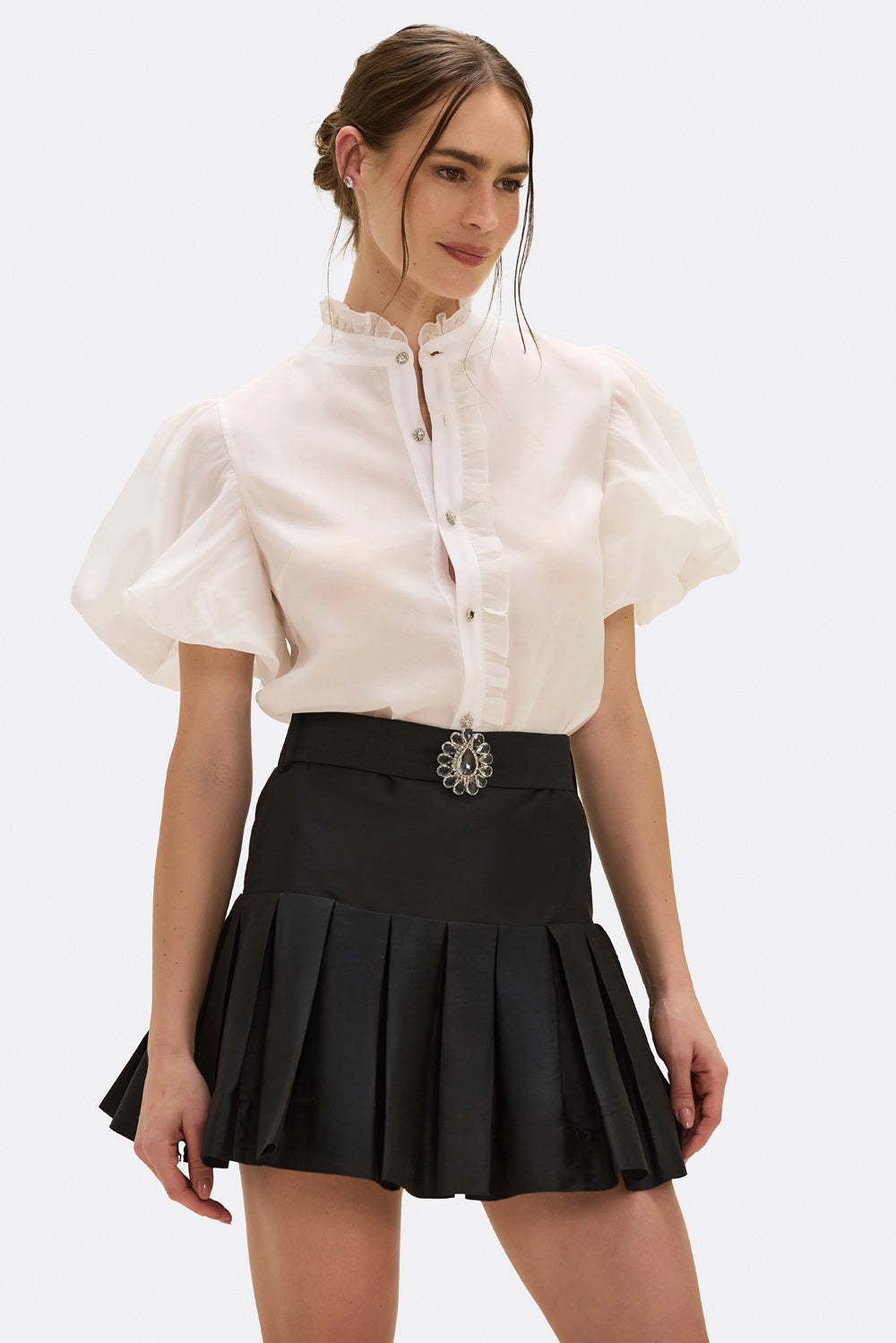 CAMISA TAFETÁ BLOOM OFF WHITE