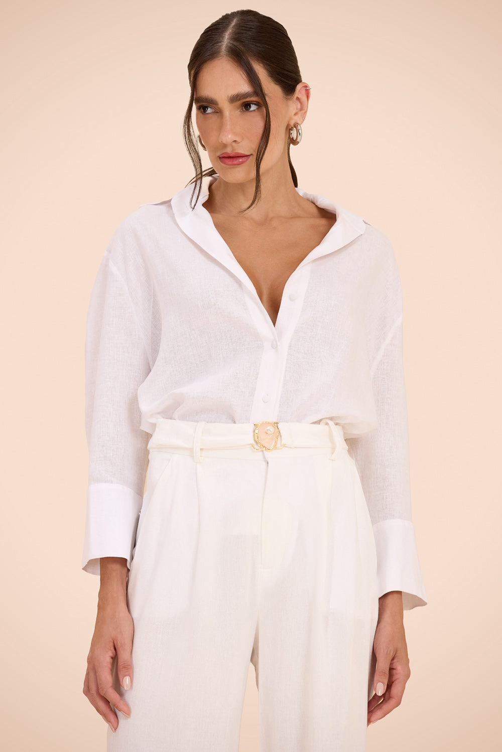 CAMISA LINHO ACQUA MIST BRANCO