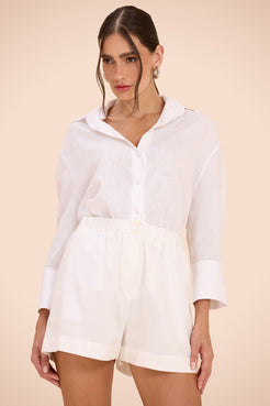 SHORT LINHO ACQUA MIST BRANCO