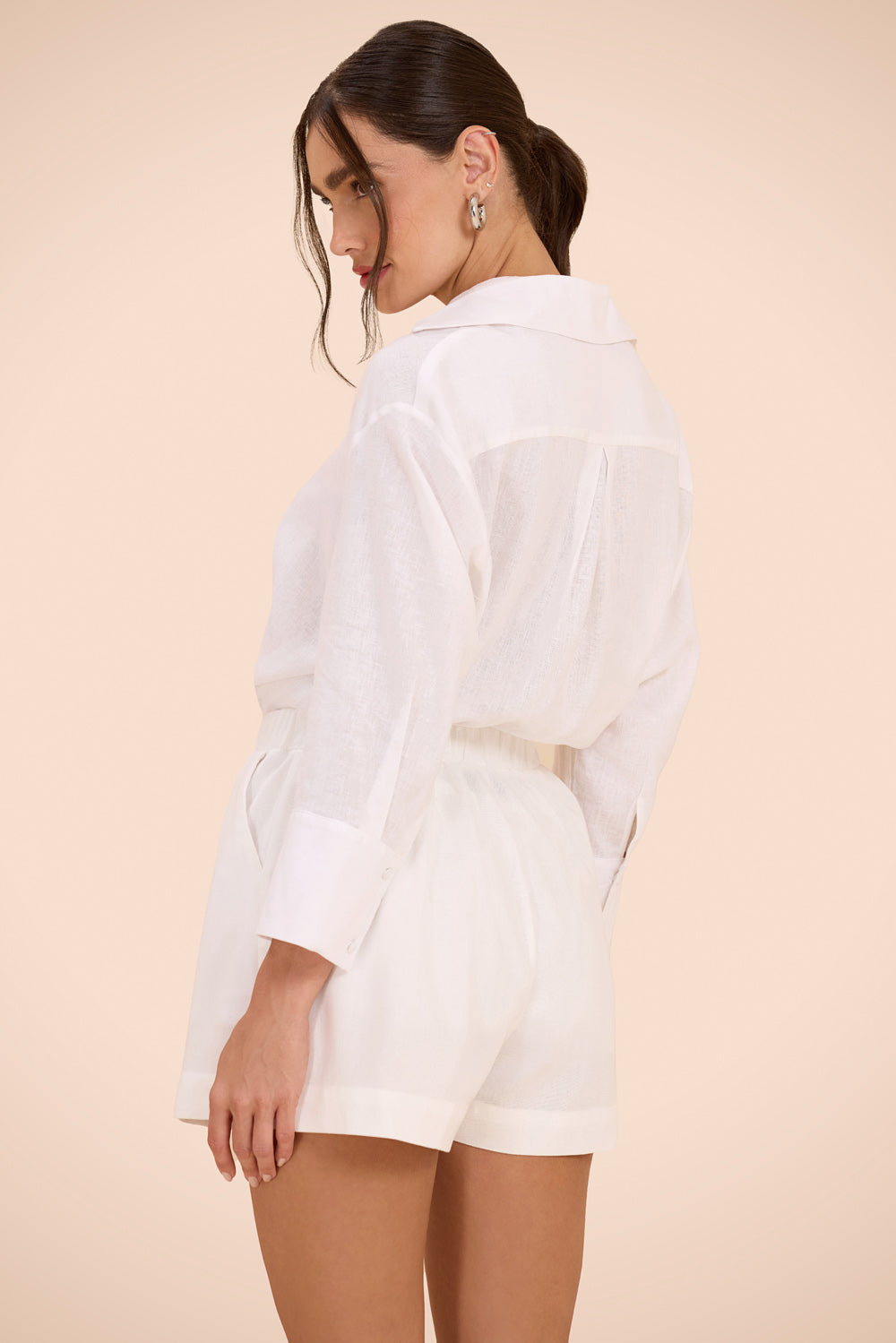 SHORT LINHO ACQUA MIST BRANCO