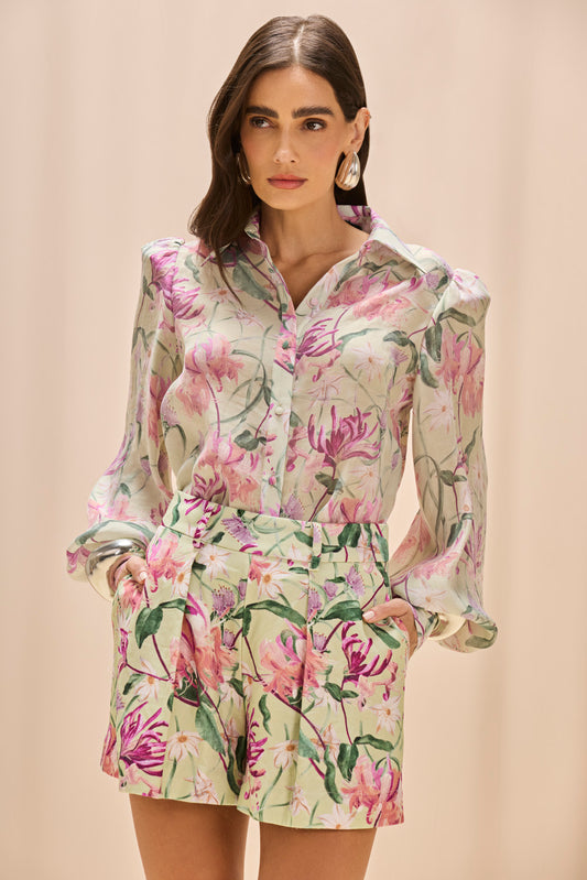 CAMISA HONEY FLOWER VERDE