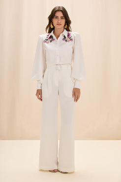 CALÇA CREPE DHALIA OFF WHITE