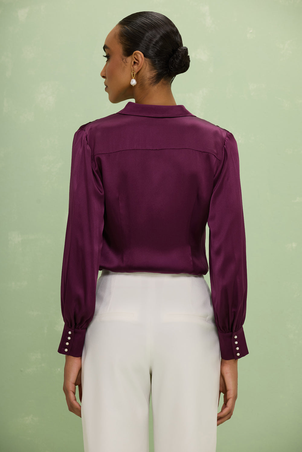 CAMISA SEDA ISABEL ROXO
