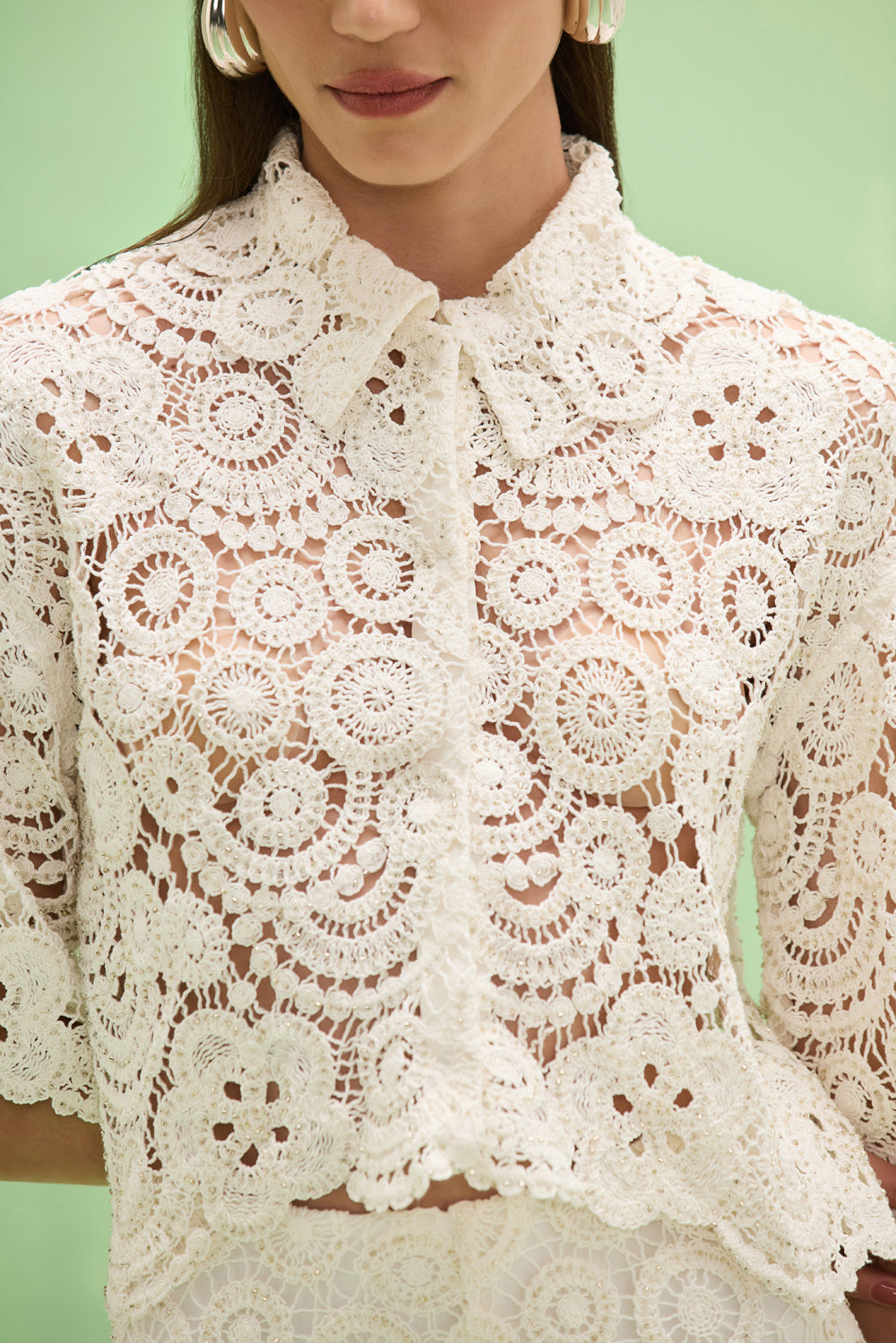 CAMISA GAL EMBROIDERY OFF WHITE