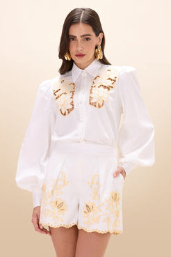 CAMISA TRICOLINE LOTUS OFF WHITE