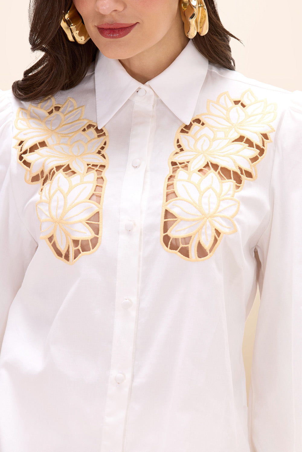 CAMISA TRICOLINE LOTUS OFF WHITE