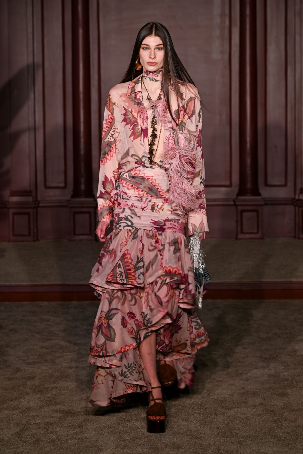 SAIA MIDI BOHO
 ROSE