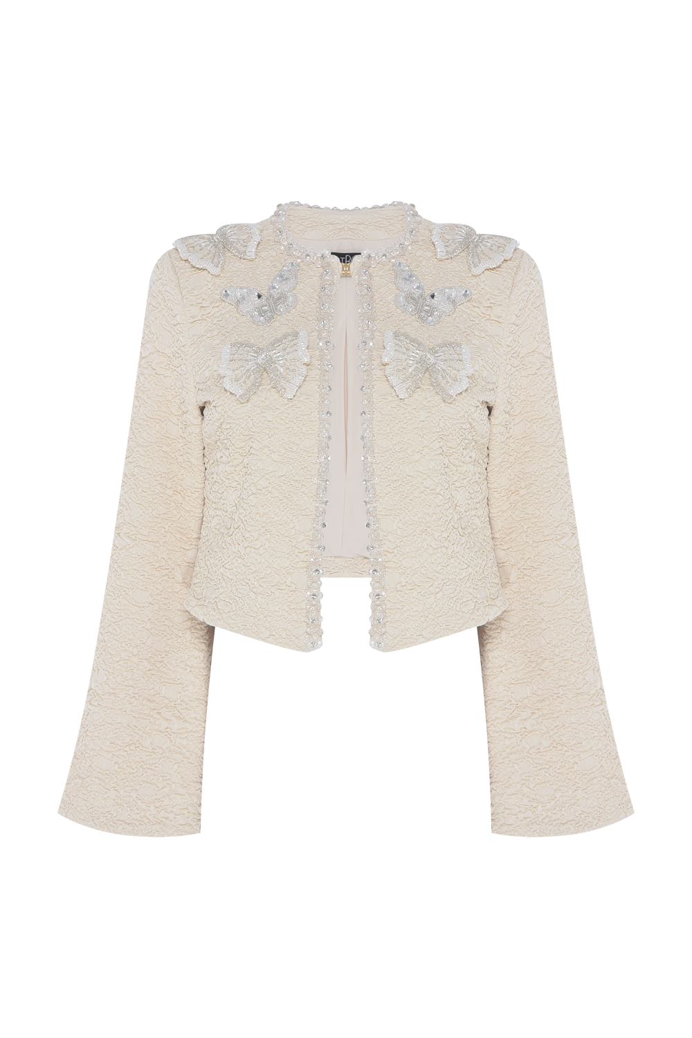CASACO PAPILON JACQUARD BEGE