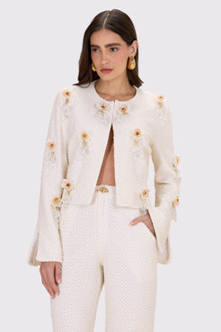 CASACO MALHA GAVEA OFF WHITE