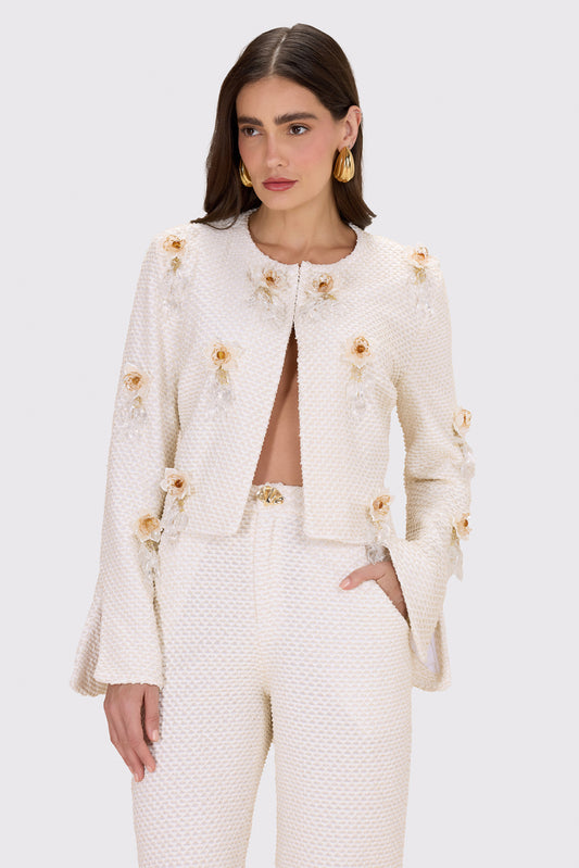 CASACO MALHA GAVEA OFF WHITE