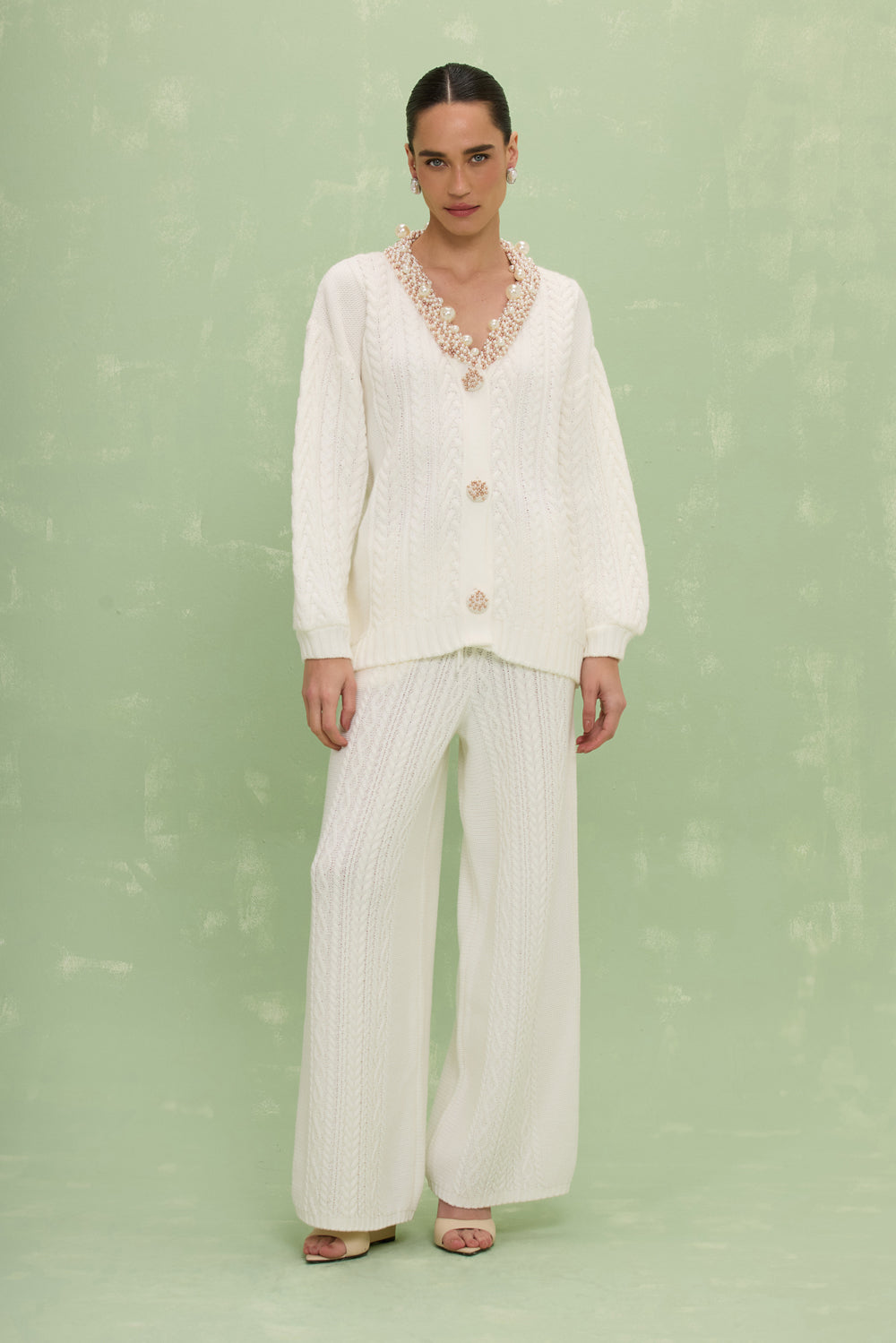 CASACO TRICOT CÉLIA OFF WHITE