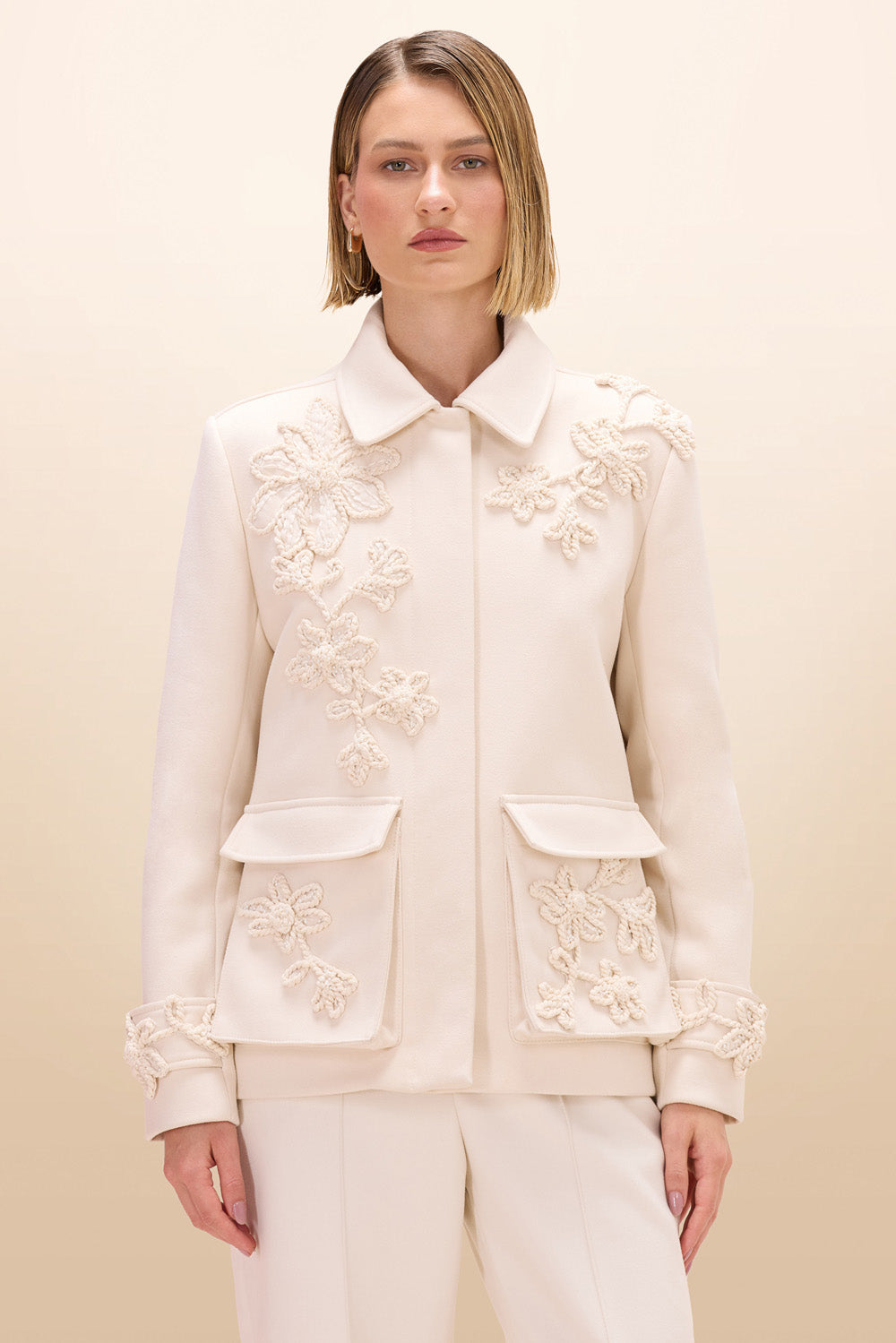CASACO ALFAIATARIA CLARICE OFF WHITE