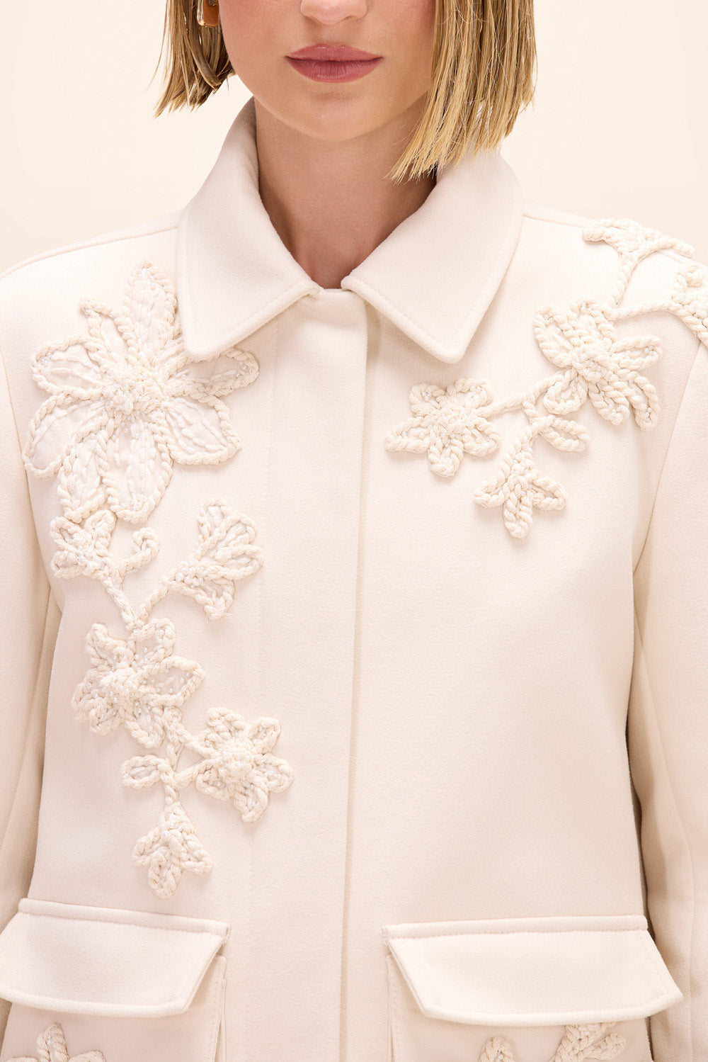 CASACO ALFAIATARIA CLARICE OFF WHITE