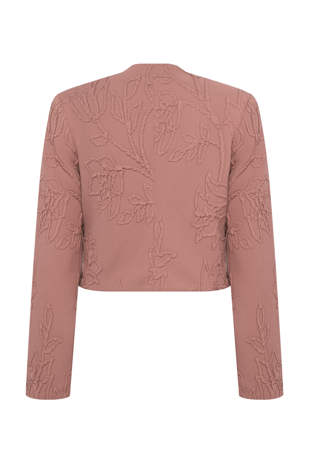 CASACO JACQUARD HAZEL MARROM