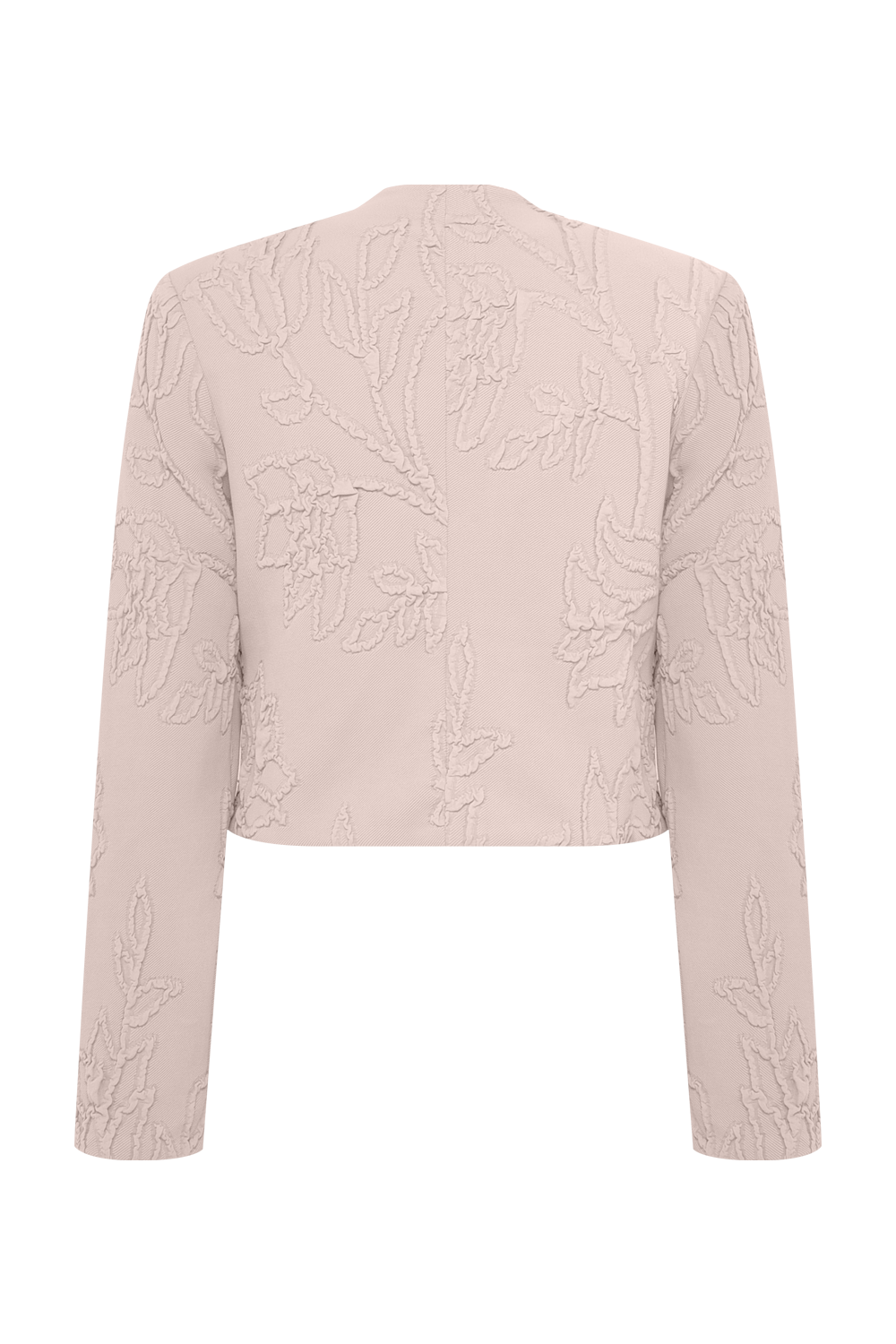 CASACO JACQUARD HAZEL BEGE