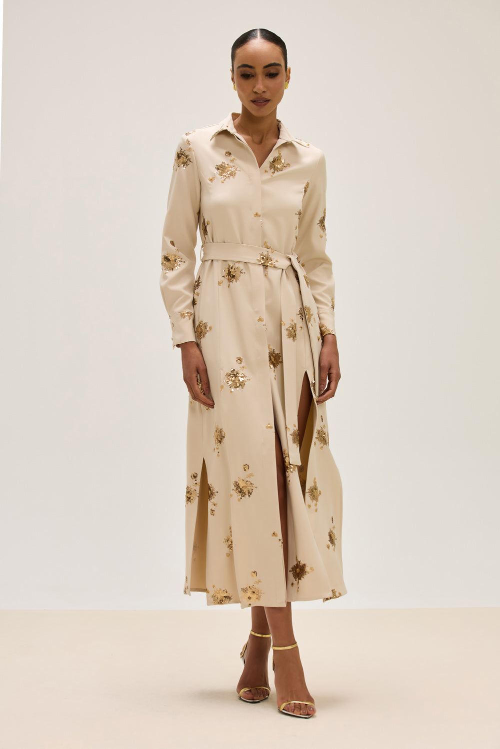 CHEMISE CREPE ALVOR BEGE