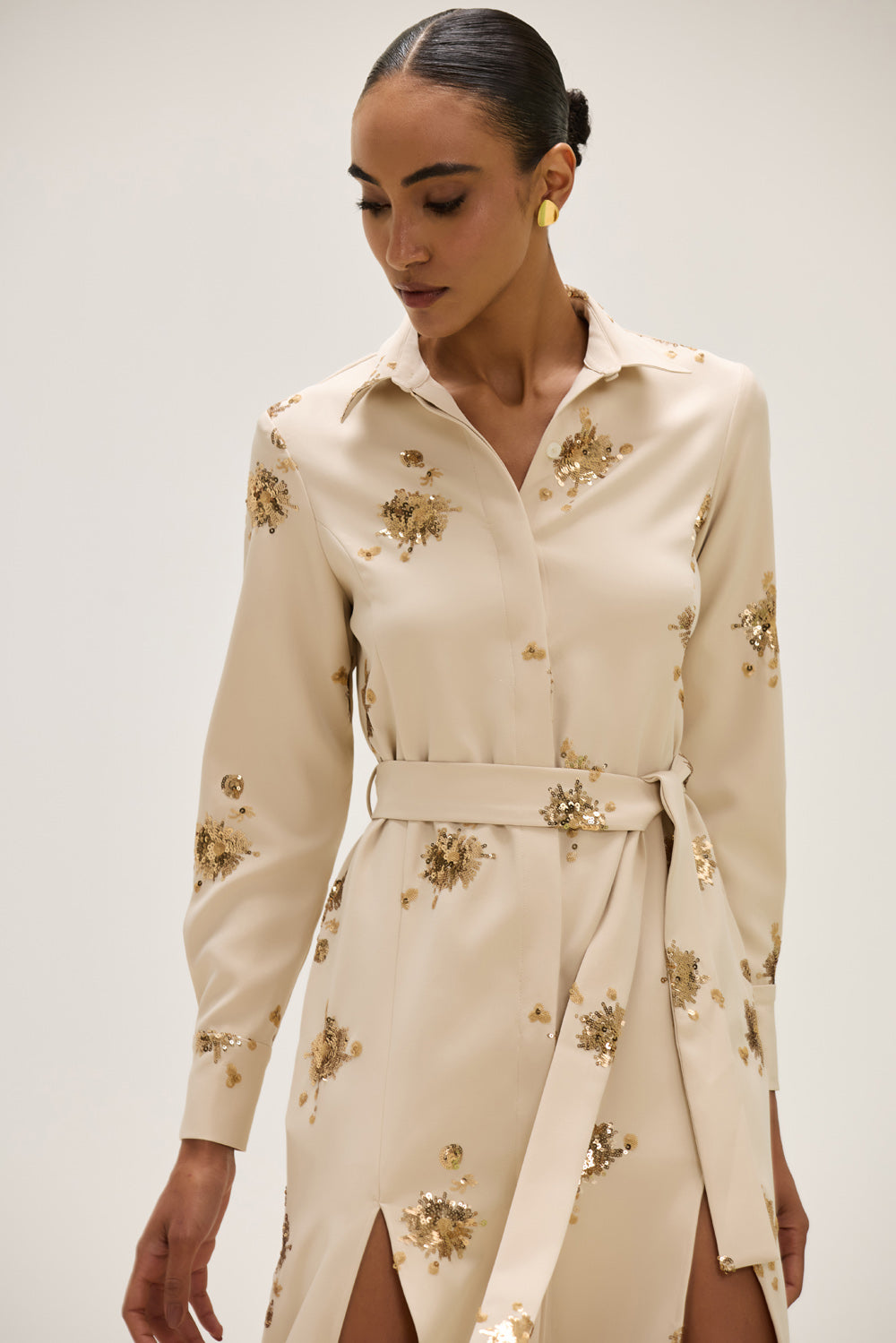 CHEMISE CREPE ALVOR BEGE