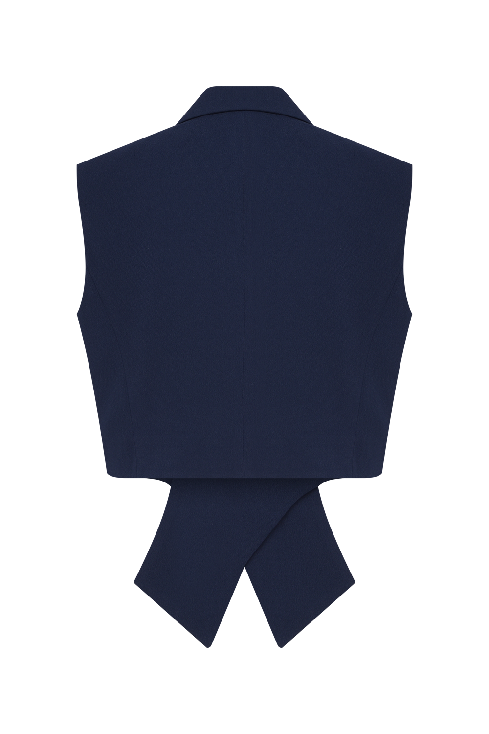 COLETE CREPE  OLGA  AZUL MARINHO