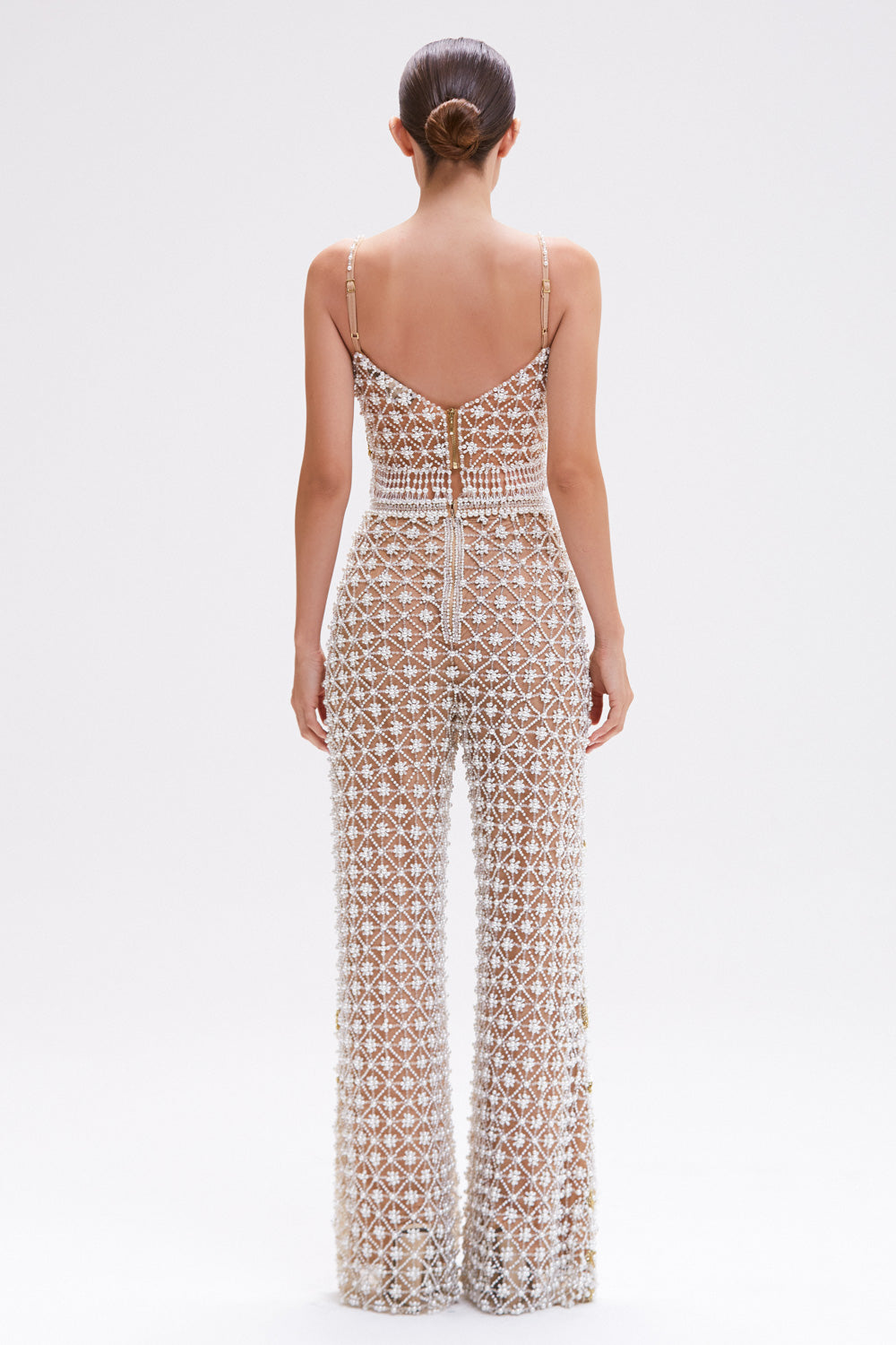 CALÇA BUTTERFLY EMBROIDERY OFF WHITE