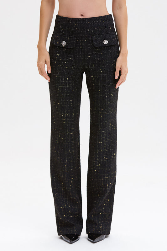 CALÇA PEARL TWEED PRETO