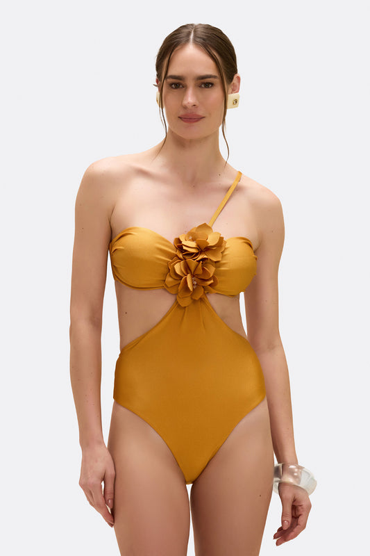 BODY LAGOA LYCRA LARANJA