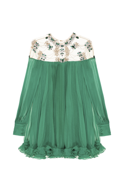 VESTIDO CURTO SILKY GRACE VERDE ESCURO