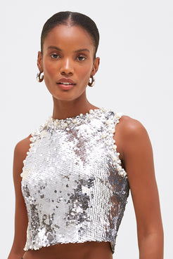 TOP PAETÊ MOONLIGHT PRATA